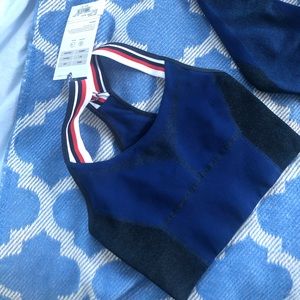 LNDR Deep Blue Sports Bra Top